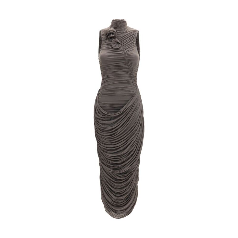 Magda Butrym Women Draped High-Neck Midi Dress